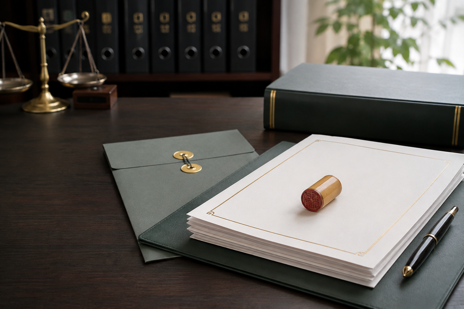 公正証書遺言をイメージした正式書類